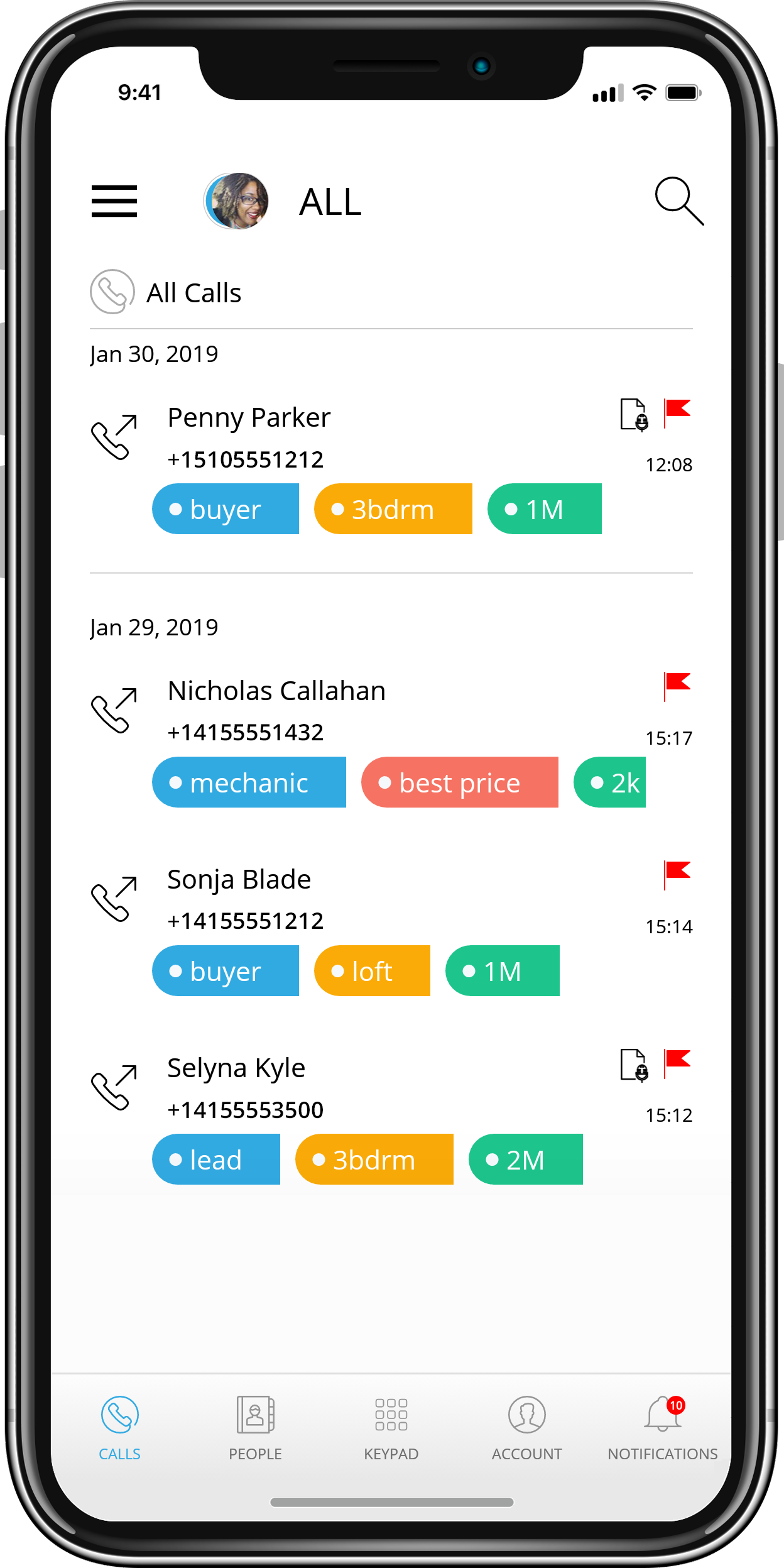iovox call tagging for real estate